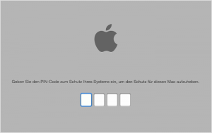 Mac Sperrbildschirm PIN Code